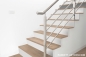 Preview: Parkett Treppen Profil U home aus Art.Nr.: 100220 Wildeiche handgeboelt weiss geölt