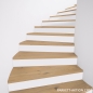 Preview: Parkett Treppen Profil U home aus Art.Nr.: 110202 Eiche astig weiss geölt