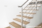 Preview: Parkett Treppen Profil U home aus Art.Nr.: 110600 Eiche astig weiss geölt