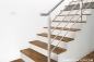 Preview: Parkett Treppen Profil U home aus Art.Nr.: 140100 Echtholz Parkett Eiche Altholz