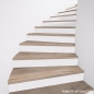 Preview: Parkett Treppen Profil U home aus Art.Nr.: 160600 Eiche rustikal geräuchert gebürstet weiss geölt