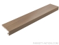 Preview: Parkett Treppen Profil "home" aus: Art.Nr.: 160620 Breitdiele Eiche country geräuchert handgehobelt sägeschnitt 3D Äste weiss geölt