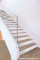 Preview: Parkett Treppen Profil U home aus Art.Nr.: 160620 Eiche geräuchert Bandsägeschnitt weiss geölt