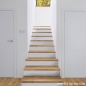 Preview: Parkett Treppen Profil U home aus Art.Nr.: 300350 3-Stab Eiche astig lackiert Klickparkett