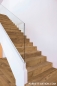 Preview: Parkett Treppen Profil L modern aus Art.Nr.: 100070 Echtholz Parkett Eiche geräuchert Bandsägeschnitt natur geölt