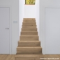 Preview: Parkett Treppen Profil L modern aus Art.Nr.: 100240 Eiche Rohholz Optik handgehobelt geölt