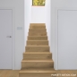 Preview: Parkett Treppen Profil L modern aus Art.Nr.: 110145 Eiche astig handgehobelt invisible geölt