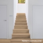 Preview: Parkett Treppen Profil L modern aus Art.Nr.: 110500 Eiche astfrei weiss geölt