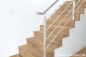 Preview: Parkett Treppen Profil L modern aus Art.Nr.: 130556 Langriemen Parkett Eiche rustikal gebürstet geölt