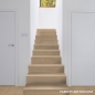 Preview: Parkett Treppen Profil L modern aus Art.Nr.: 131211 Eiche astig markant gebürstet weiss geölt