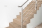 Preview: Parkett Treppen Profil L modern aus Art.Nr.: 131350 Eiche Country weiss geölt