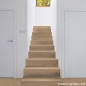 Preview: Parkett Treppen Profil L modern aus Art.Nr.: 132305 Eiche Country creme weiss lackiert Klickparkett