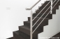 Preview: Parkett Treppen Profil L modern aus Art.Nr.: 140130 Echtholz Parkett Altholz Design dunkel