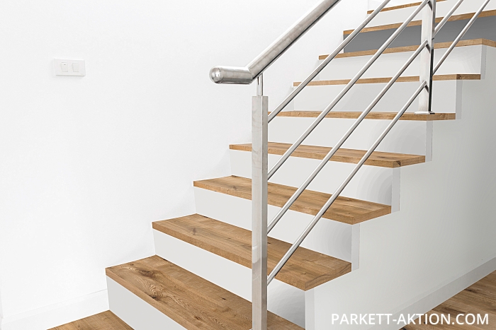 Parkett Treppen Profil U home aus Art.Nr.: 130515 Eiche country robust gebürstet geölt