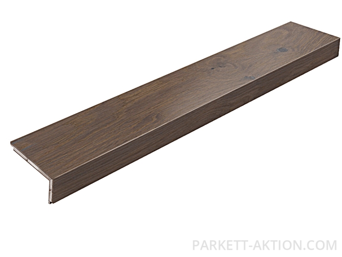 Parkett Treppenkantenprofil "modern" aus Art.Nr.: 100190 Landhausdiele Eiche geräuchert gebürstet modern grey geölt