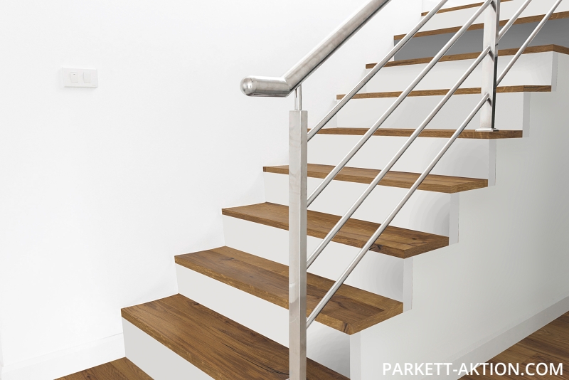 Parkett Treppen Profil U home aus Art.Nr.: 140100 Echtholz Parkett Eiche Altholz